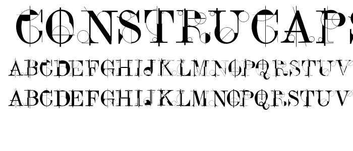 ConstruCaps font