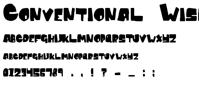 Conventional Wisdom font