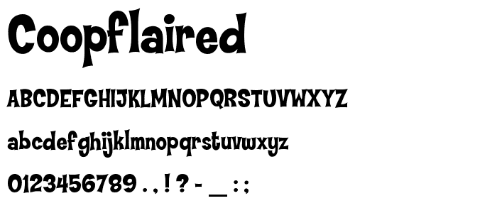 CoopFlaired font