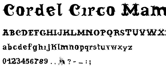 Cordel Circo Mambembe Soft Bold font