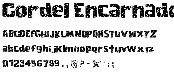 Cordel Encarnado font