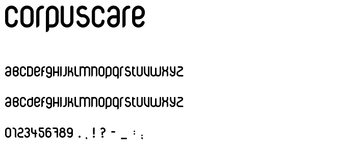 CorpusCare font