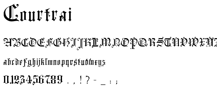 Courtrai font