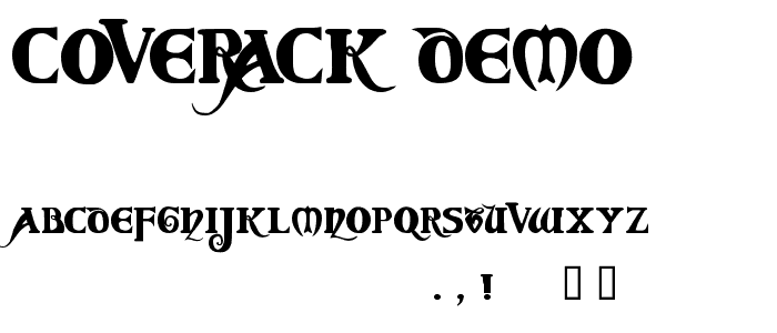 Coverack Demo font