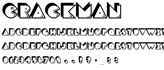 CrackMan font