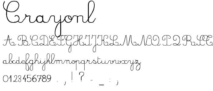 CrayonL font