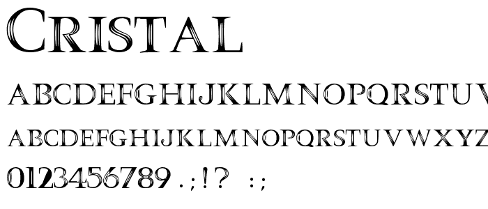 Cristal font