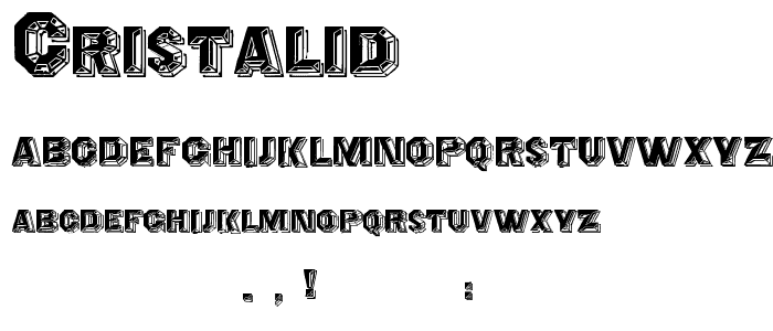 Cristalid font