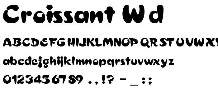 Croissant Wd font