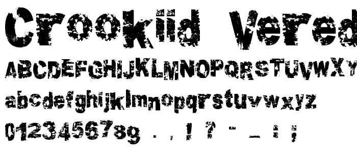 Crookiid veredgf font