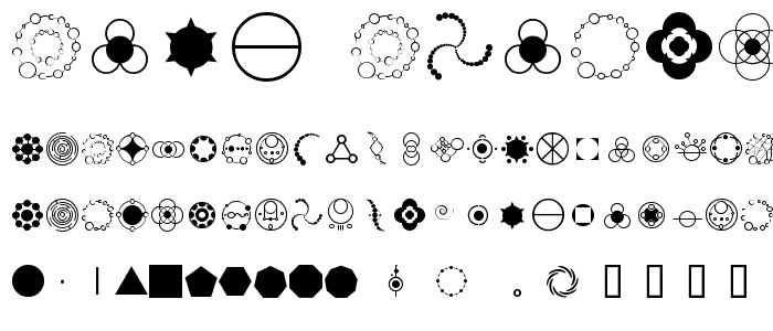 Crop Circle Dingbats font