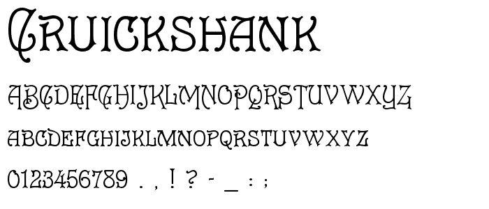 Cruickshank font