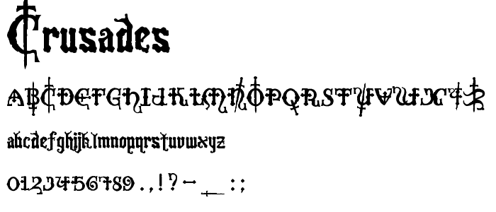 Crusades font