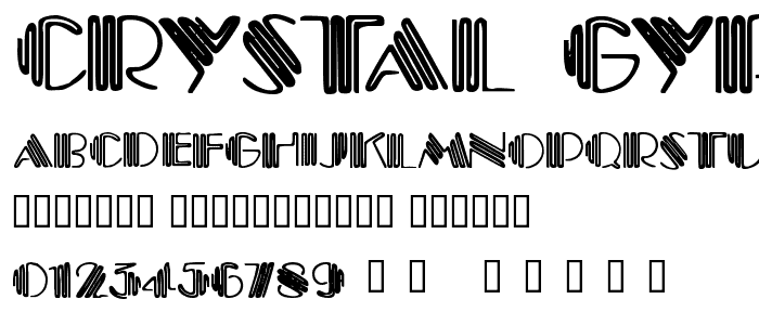 Crystal Gypsy font