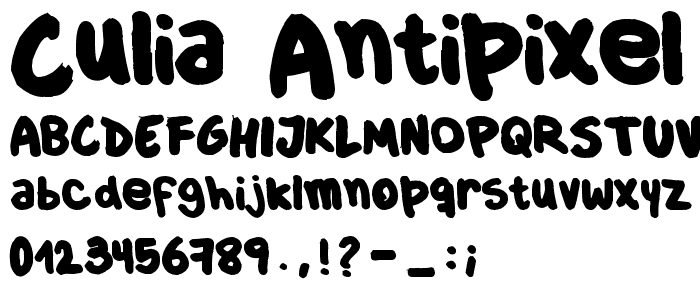 Culia  ANTIPIXEL_COM_AR font