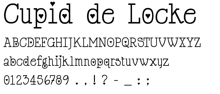 Cupid De Locke font