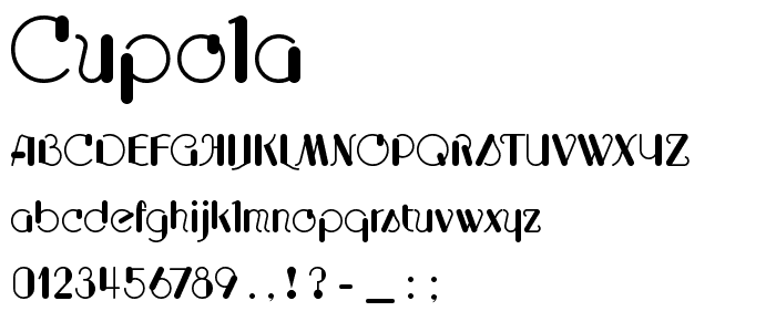 Cupola font