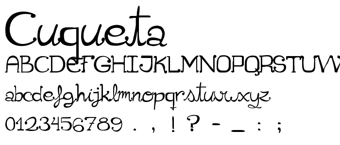 Cuqueta font