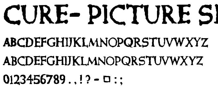 Cure- Picture Show font