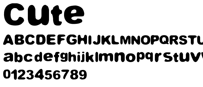 Cute font