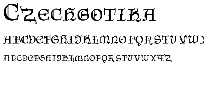 CzechGotika font