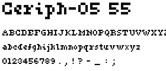 ceriph 05_55 font