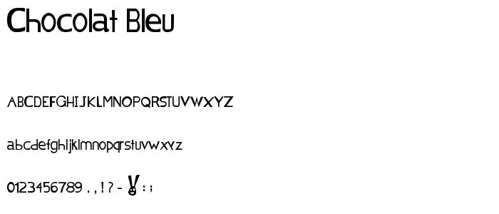 chocolat_bleu font