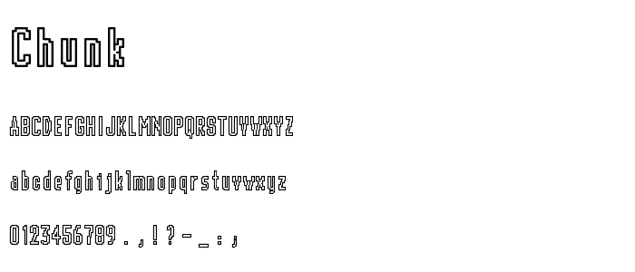 chunk font