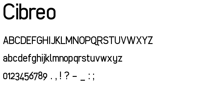 cibreo font