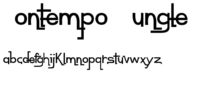 contempo jungle minuet font