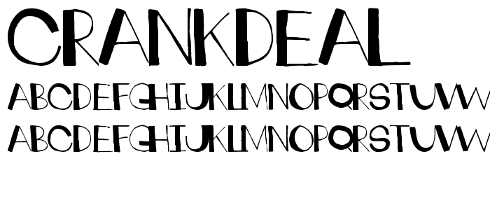 crankdeal font