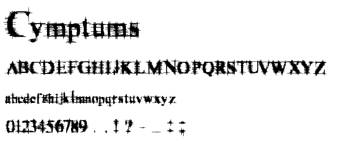 cymptums font