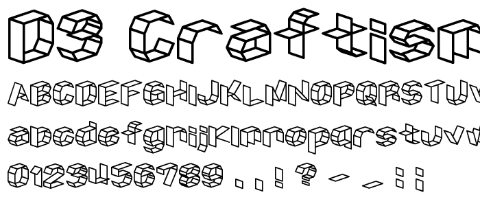 D3 Craftism font