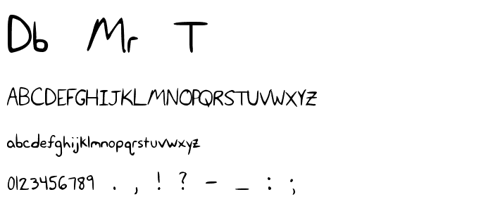 DB MR T font