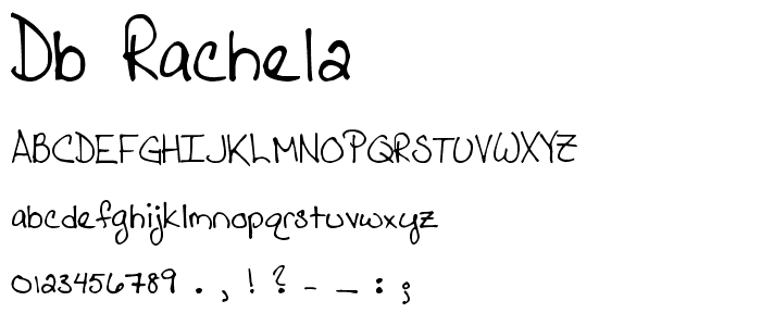 DB RACHEL2 font