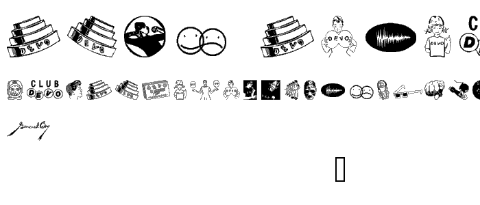 DEVO Dingbats 1_3 font