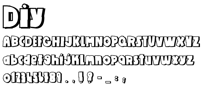 DIY font