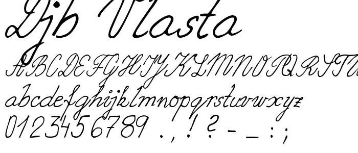 DJB Vlasta font