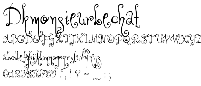 DKMonsieurLeChat font