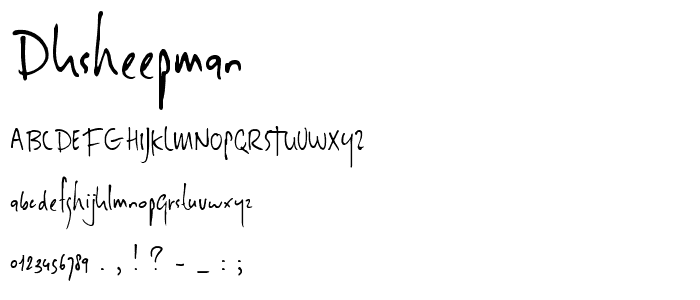 DKSheepman font