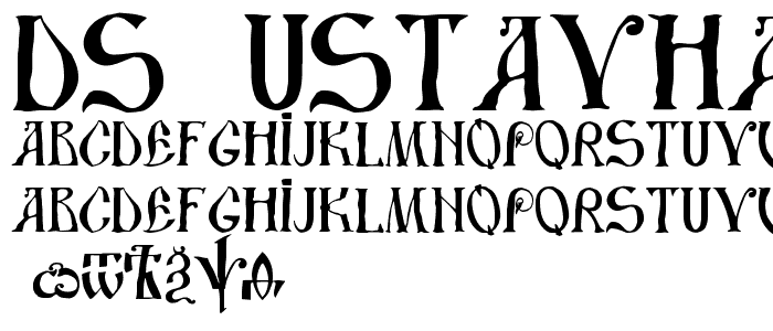 DS UstavHand font