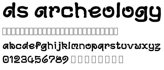 DS-Archeology Demo font