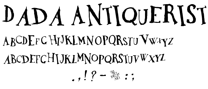 DaDa Antiquerist  font