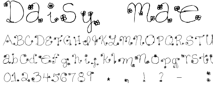 Daisy Mae font