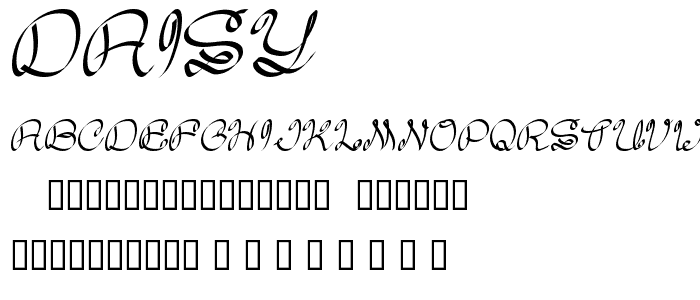 Daisy font