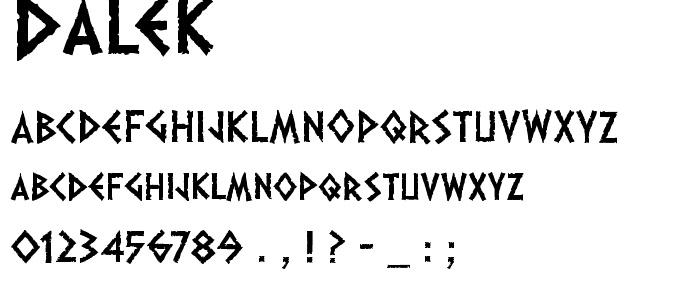 Dalek font