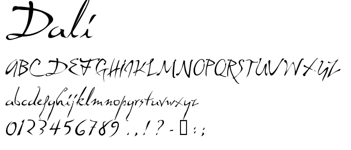 Dali font