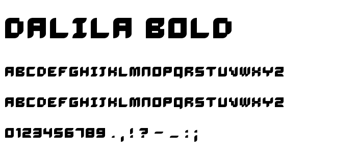 Dalila Bold font