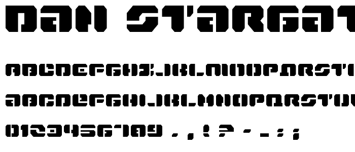 Dan Stargate font