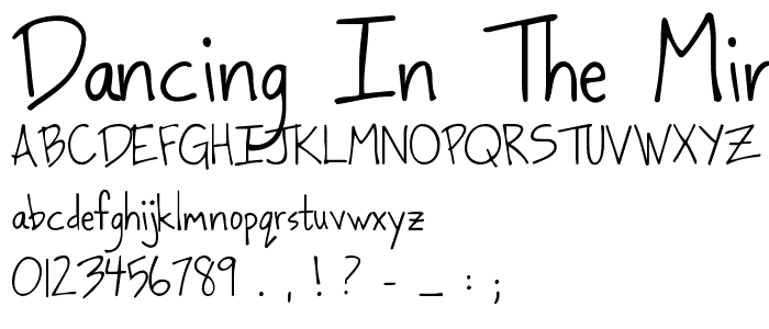 Dancing in the Minefields font